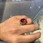 LAL TAŞ ÖZEL İŞÇİLİK GÜMÜŞ ERKEK YÜZÜK 5496-AGYZK