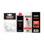 Zippo Çakmak Benzini + Taşı + Fitili + Pamuk Keçe Seti
