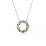 Swarovski Taşlı Doch Zincir  Kolye 925 Ayar Gümüş